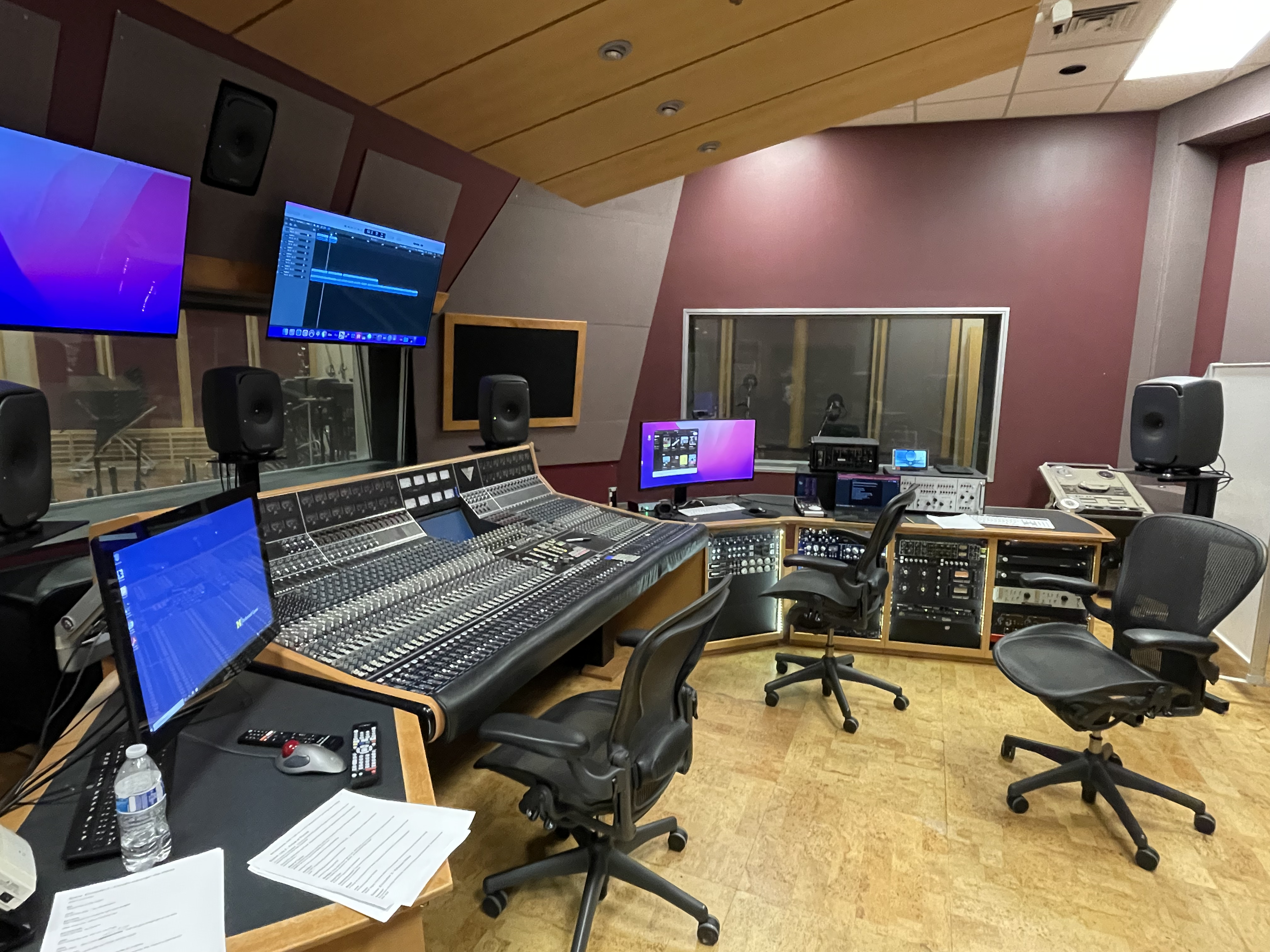 Control Room of Audio Studio A