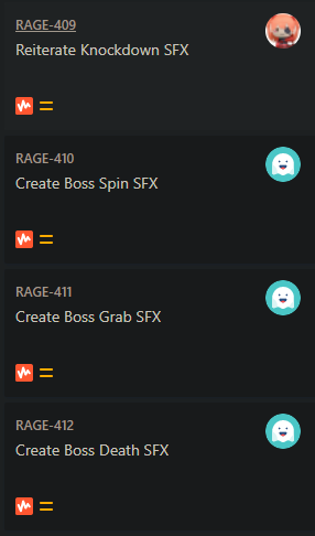 Next Sprint's New Jira Tasks