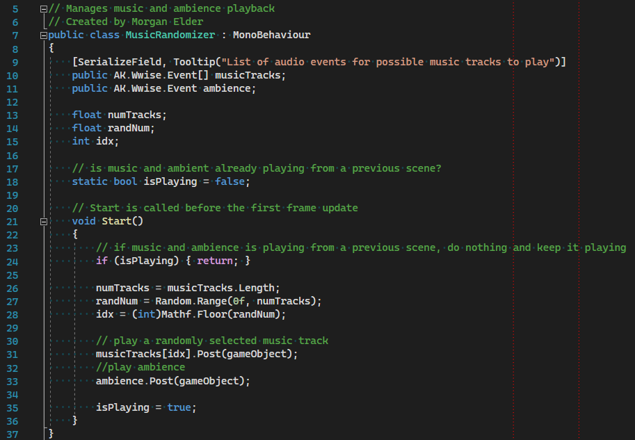 Music Randomizer C# Script